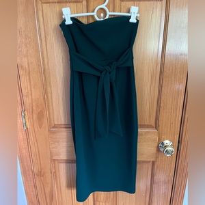 One shoulder, forest green, Hello Molly dress
